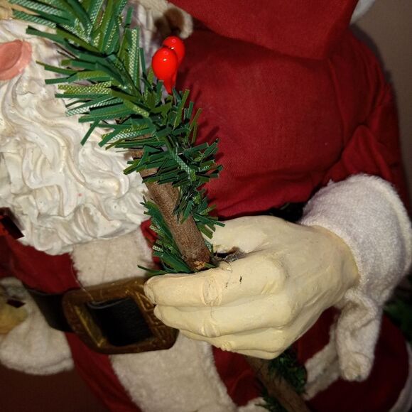 Vtg. Kirkland's Paper Mache Santa Claus Holiday Decor - Picture 5 of 10